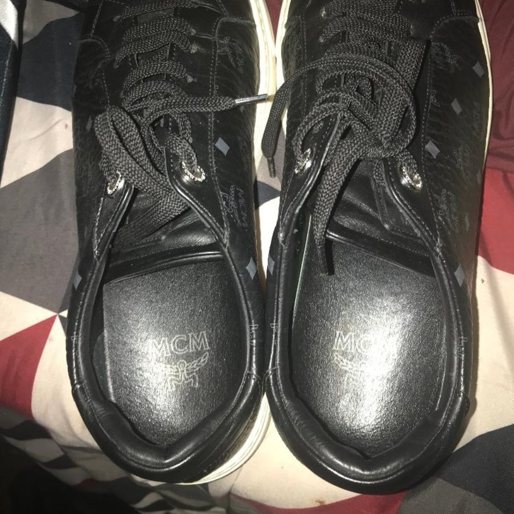 Men black MCM sneakers